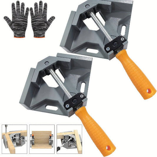 Right Angle Woodworking Clamps with Adjustable Swing Jaws, 2- or 4-Piece Sets