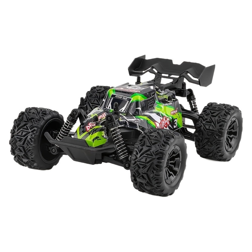 4WD RC Monster Truck with LED Lights, All-Terrain Remote Control Off-Road Car for Kids