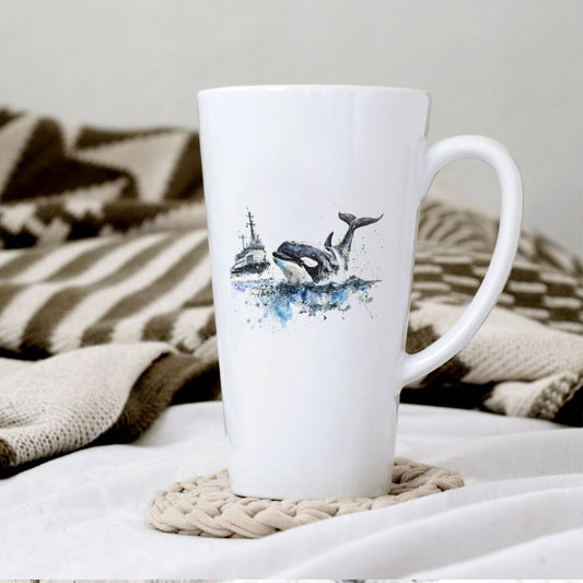 Personalized Ceramic Photo Mug, 17 oz, White or Black Color-Changing