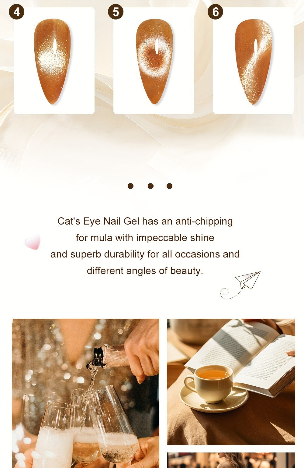 Cat Eye Gel Polish 8ml Holographic Chameleon Flash — Magnetic Sand 3D Color-Shifting Semi-Permanent UV LED Gel Varnish for Salon & Home DIY Nail Art, Gift for Women