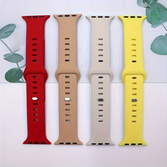 Apple Watch Band 15-Pack Assorted Colors Soft Silicone Sport Strap Stainless Steel Deployant Clasp Breathable Unisex Fits Series 10 9 8 7 6 5 4 3 SE Ultra 38mm 40mm 41mm 42mm 44mm 45mm 49mm