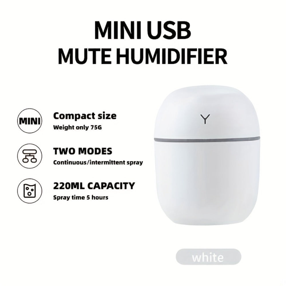 Aroma Diffuser Humidifier USB Mini – 3 Pack Cool Mist with Color Night Light, Portable for Bedroom, Car, Home & Dorm, Keeps Air Fresh & Plants Healthy, Gift for Men & Women (White+Blue+White)