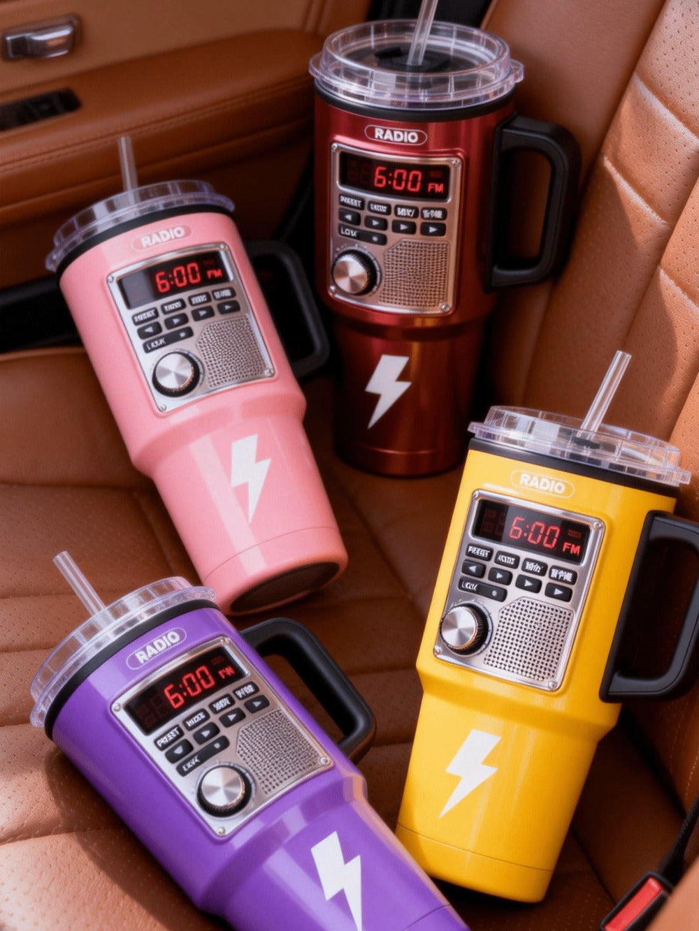 Insulated Travel Mug 40 Oz – Retro Game Console Stainless Steel Tumbler with Leak-Proof Lid & Straw – Hot & Cold Beverages – Perfect Birthday & Christmas Gift for Gamers & Outdoor Adventurers
