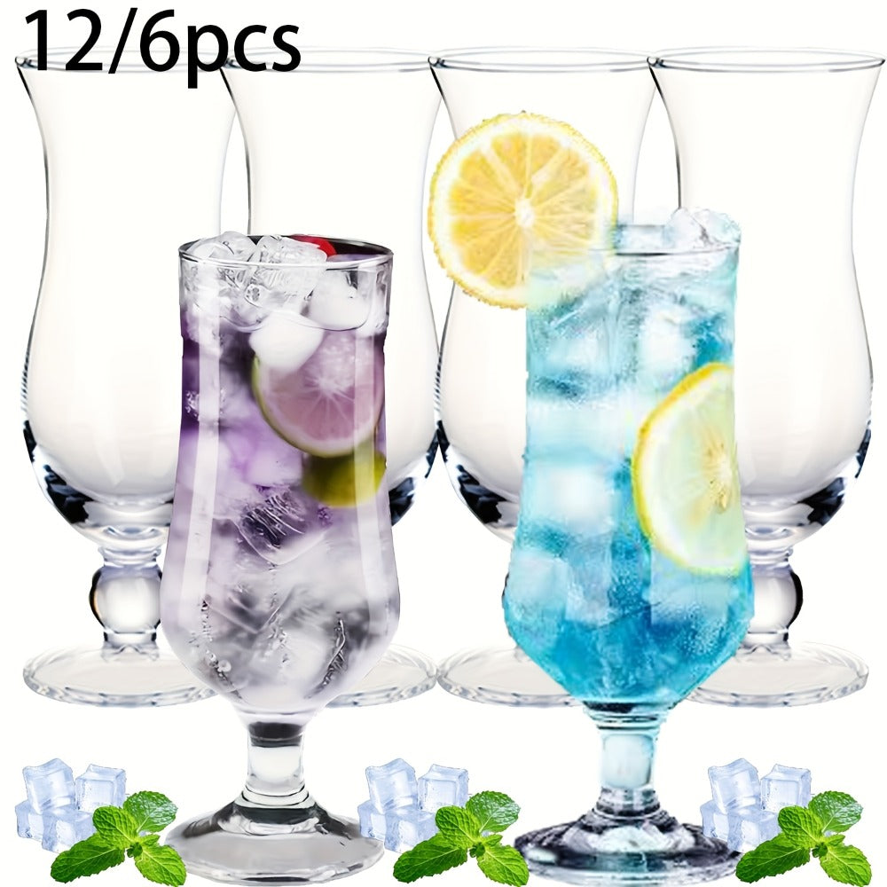 Highball Glasses Set of 12 – 13 Oz Crystal Tumbler for Mojito, Tom Collins, Cocktails & Whiskey – Non-Slip Bar Glassware for Water, Juice & Hot or Cold Drinks – Perfect for Holidays & Entertaining