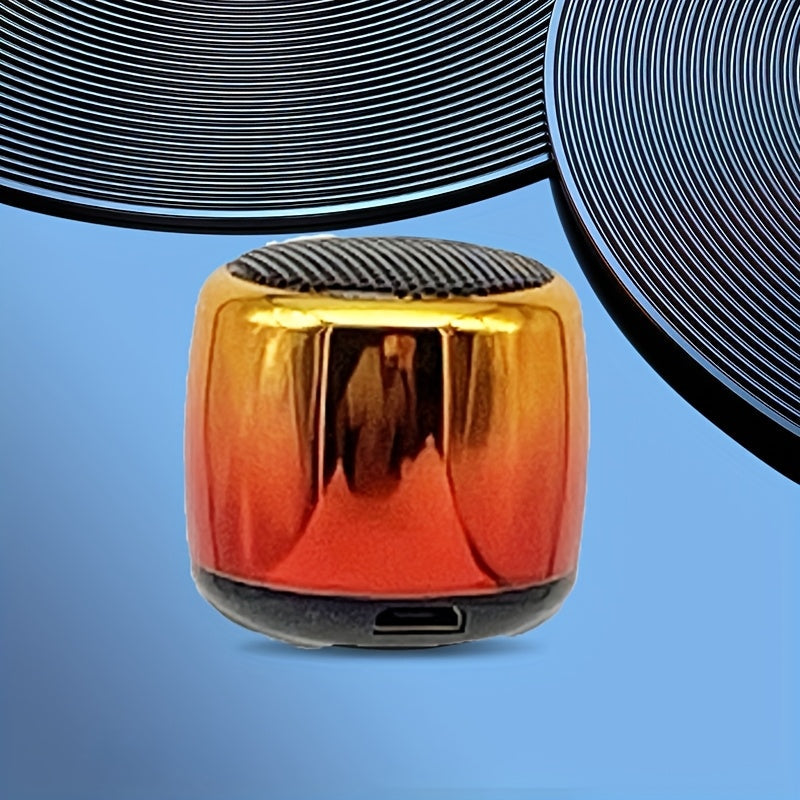 Thumb-Sized Mini Wireless Bluetooth Speaker with Built-In Mic, TWS Pairing, 360° Stereo Surround Sound, Multiple Color Options for Music Podcasts Travel and Outdoor Use