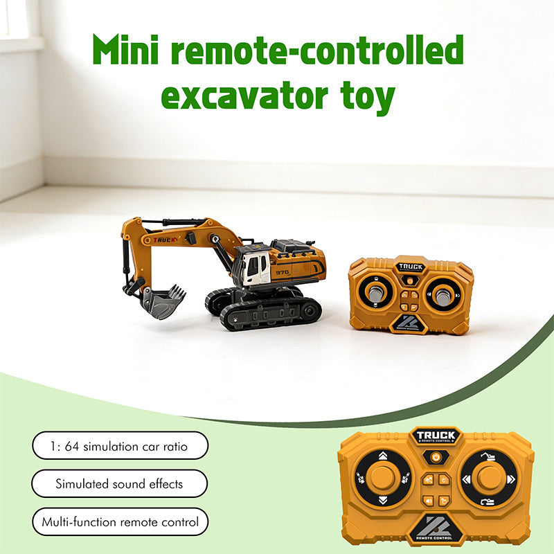RC Construction Vehicle Toy with Excavator and Multi-Vehicle Options