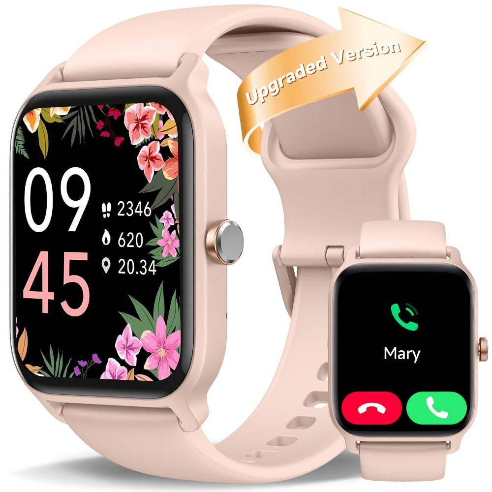 Smartwatch with Built-in Alexa FAWEIO 1.8" HD Touch Screen, Bluetooth Calling, 100+ Sport Modes, Fitness Tracker Heart Rate Sleep Monitor, Compatible with iPhone & Android – Smart Watch for Women Men 14 Colors