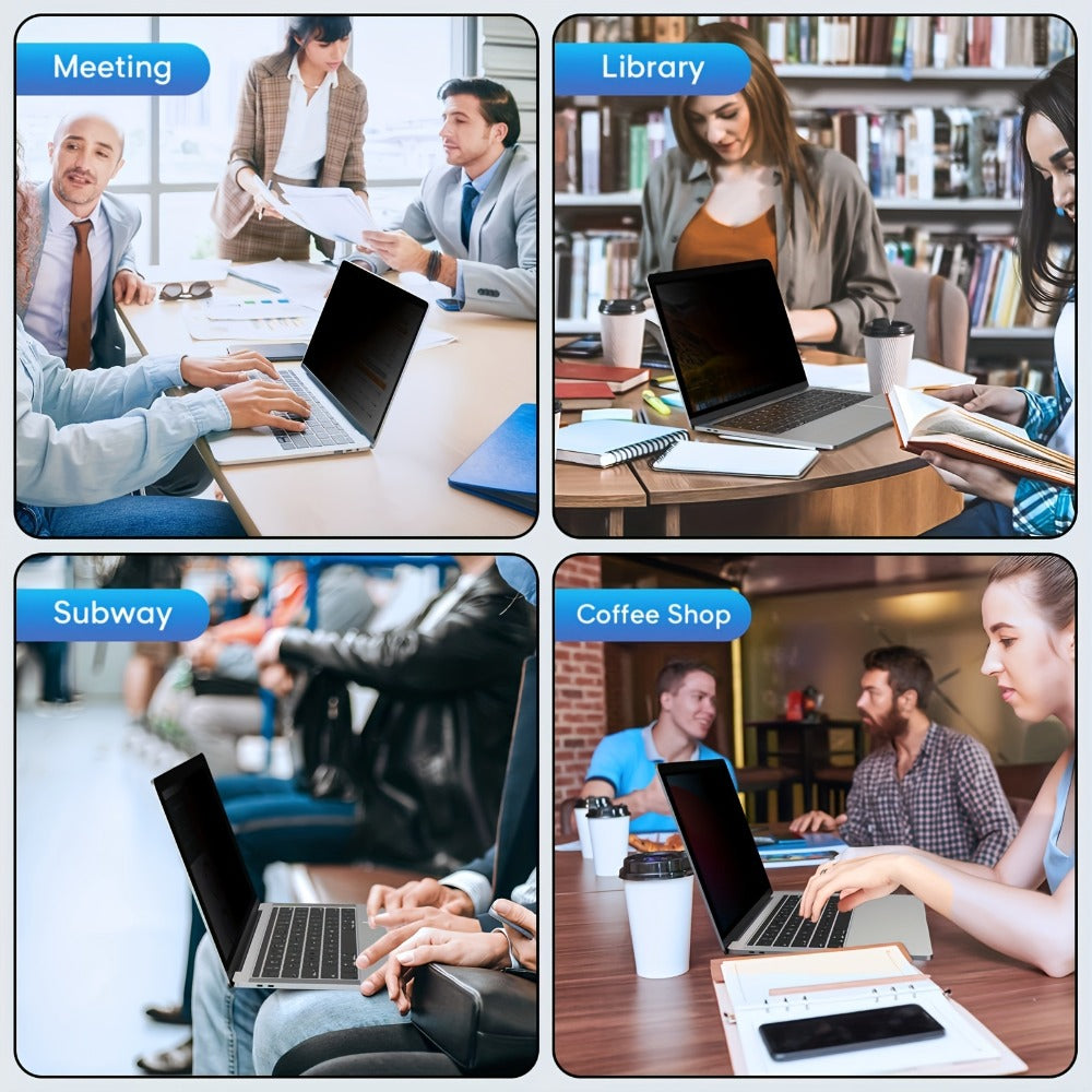 Privacy Screen Protector for MacBook Air 13.3" (2018-2021) & MacBook Pro 13.3" (2016-2022), 30° Privacy Filter, Blue Light Blocking, Anti-Glare, Multi-Layer Protective Film, Eye Strain Relief