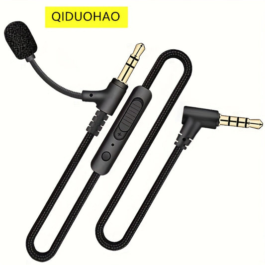 3.5mm AUX Audio Cable with Inline Volume Control, Male to Male Stereo Audio Cord for Car AUX, Headphones, Headset Microphone, Speakers & Home Stereo, Universal Compatibility, Premium Sound Quality