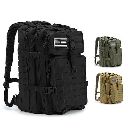 Hunting Rucksack, Polyester Hiking Backpack with Utility Pocket and Chest Straps