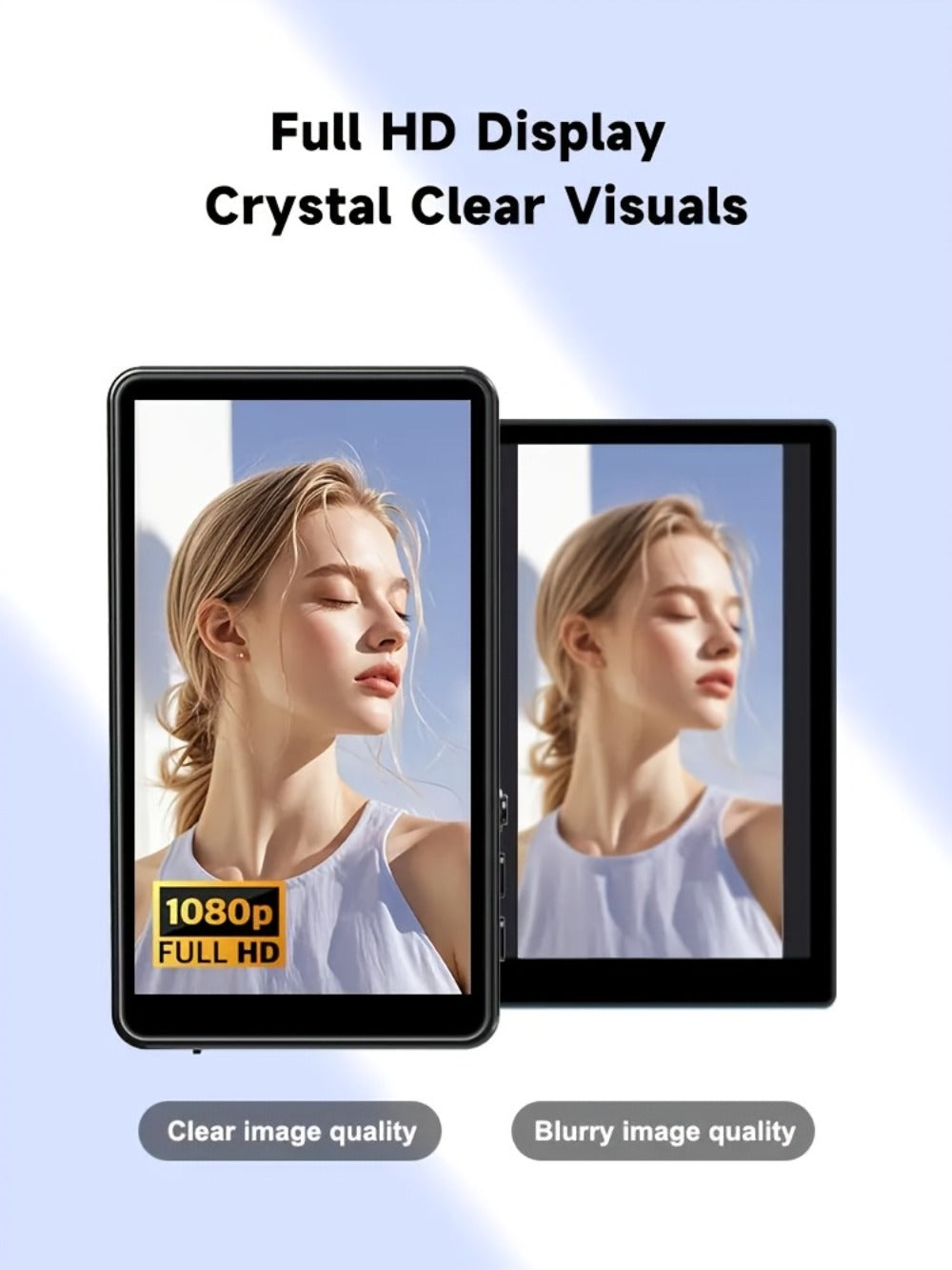 Magnetic Selfie Monitor Screen for Vlogging & Live Streaming – Rear-Facing Main Camera Display for iPhone & Android, High-Resolution Selfie Screen for TikTok, YouTube & Instagram Content Creation