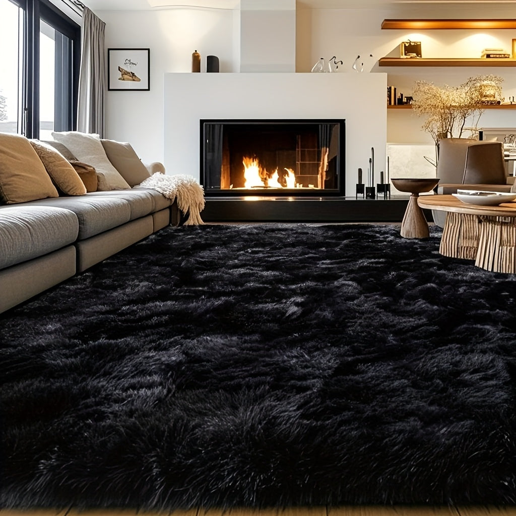 Fluffy Shag Area Rug 8x10 Feet – Ultra Soft Plush Non-Slip Large Living Room Rug, Fuzzy Bedroom Carpet for Teen Dorm, Study Room & Home Decor – Multiple Colors