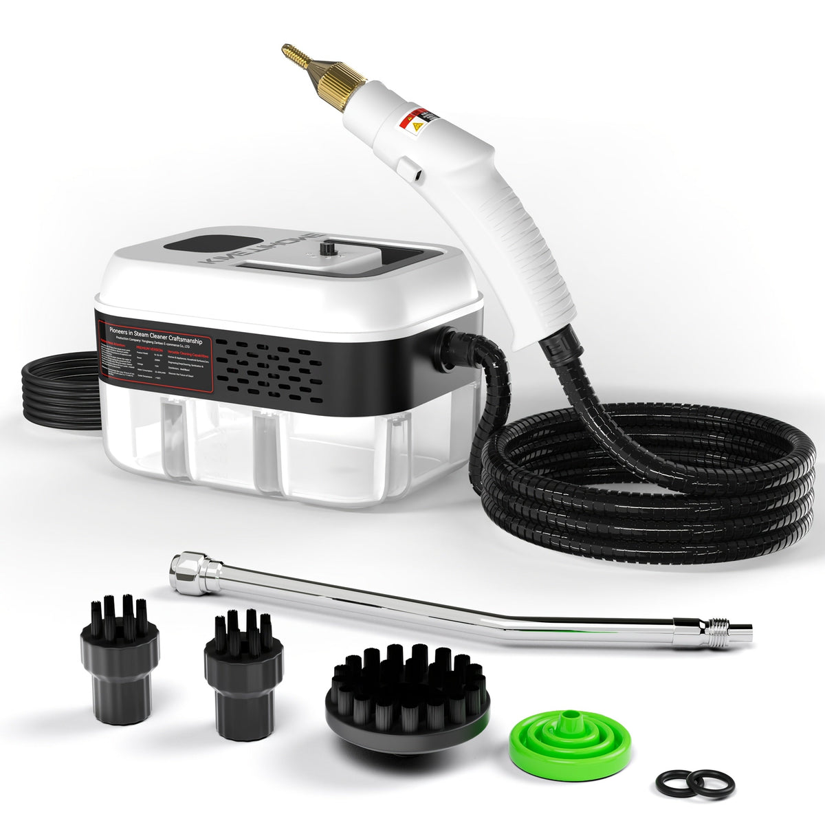 Steam Cleaner Handheld High Pressure Portable | Chemical-Free Deep Clean for Kitchen Grease Range Hood Sofa Tile Grout Car AC Washing Machine | Multi-Surface Steam Cleaning Machine | Standard & 2500W
