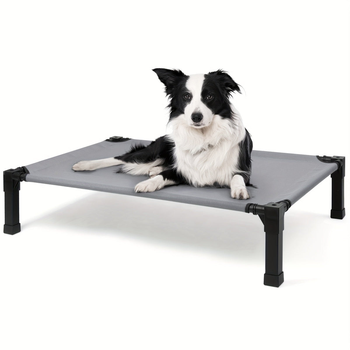 Elevated Dog Bed Cooling Raised Cot with Metal Frame – Washable Breathable Mesh, No-Slip Feet, Portable Dog Cot for Indoor & Outdoor Use, 4 Sizes, 7 Colors