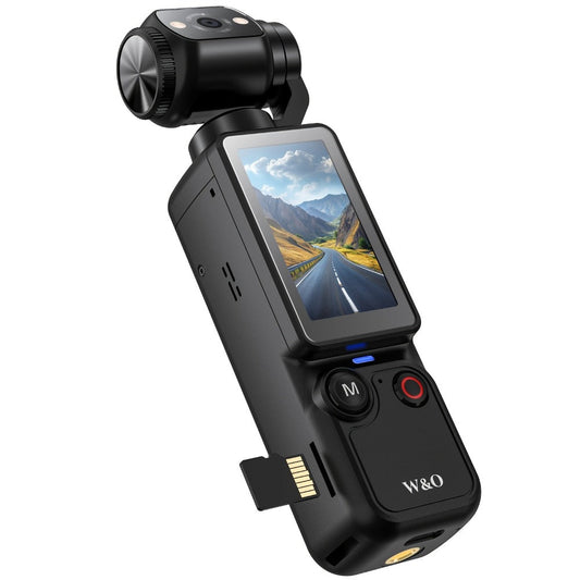 4K UHD Pocket Body Camera with 180° Rotating Lens, 1.9-Inch Screen & 32GB Card