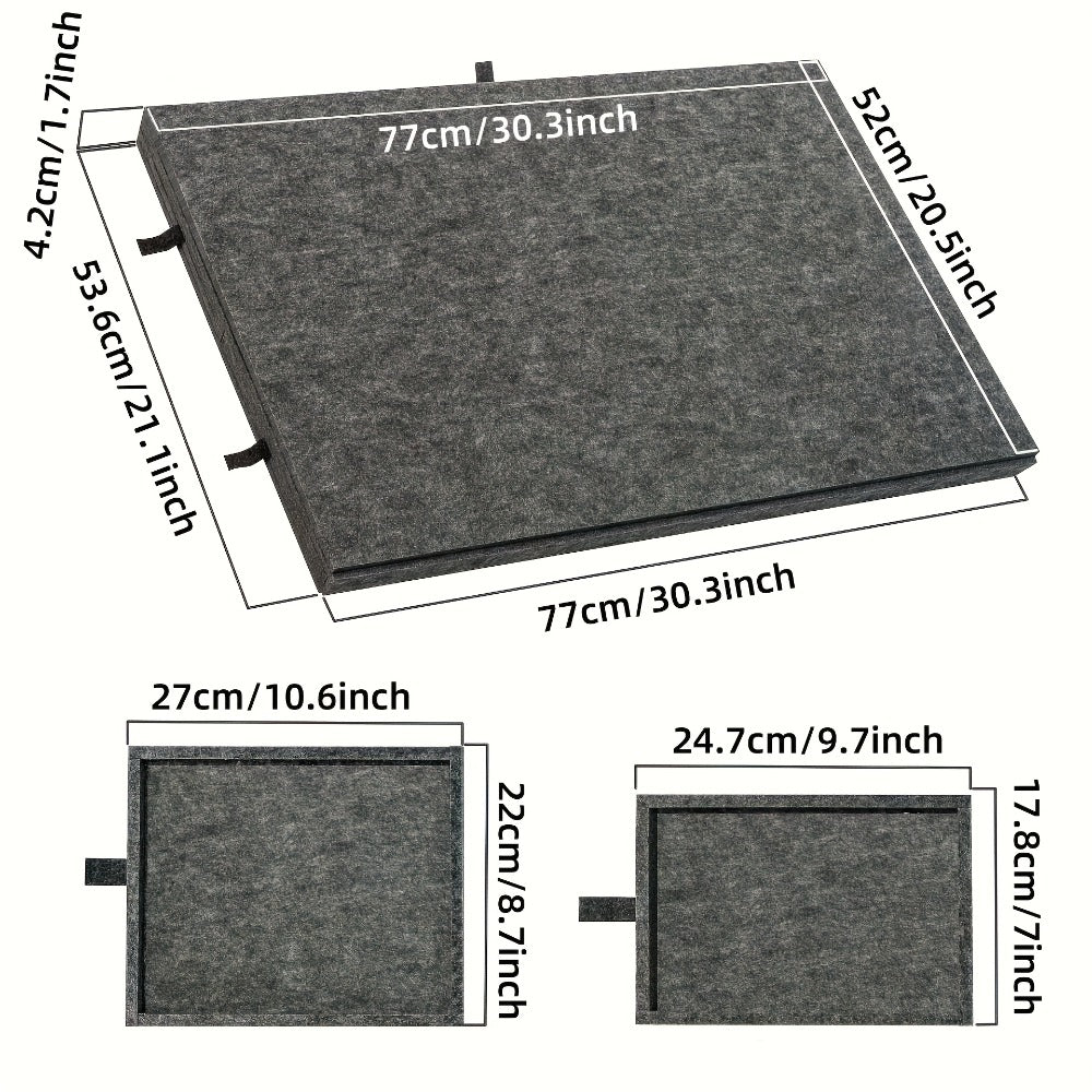 Felt Jigsaw Puzzle Board with 6 Drawers, Adjustable Tilt, Protective Cover & Carry Handle