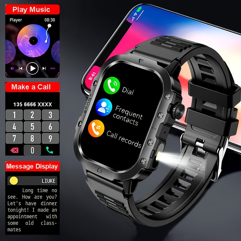 Multifunctional Smartwatch 100+ Sport Modes, Fitness Tracker & Step Counter Pedometer, Heart Rate SpO2 Sleep Monitor, Smart Notifications, Outdoor Activity Watch – Compatible with Android & iPhone, Gift for Men & Women