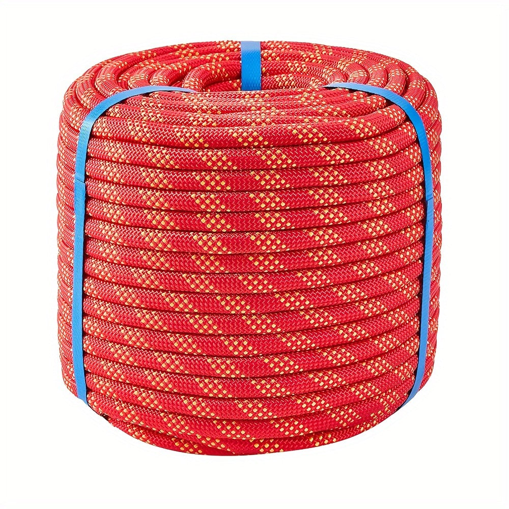 Double Braided Nylon Rope 1/2 Inch Heavy Duty Polyester – 100ft 150ft 200ft Multi-Color for Anchoring Towing Cargo Sailing Dock Lines & Outdoor Use