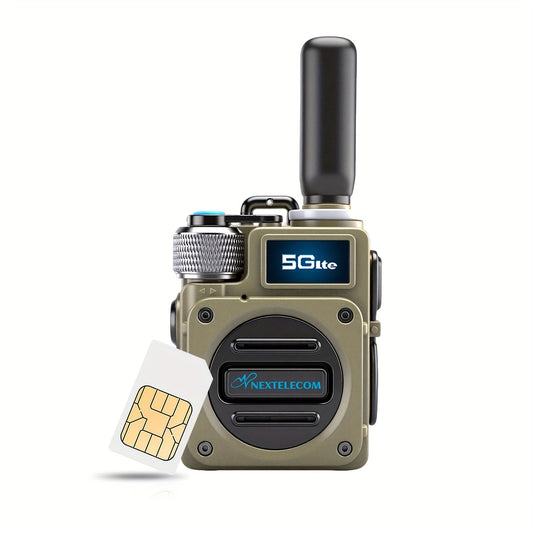 POC Two-Way Radio G6S with Pre-Installed SIM for Cellular Push-to-Talk, Single Unit