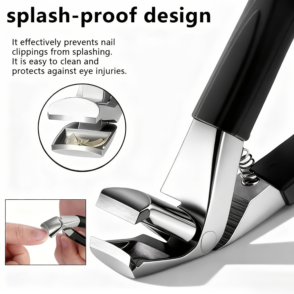 Manicure Pedicure Set 9 Piece Stainless Steel Nail Care Kit Professional Nail Clippers Nail File Cuticle Scissors for Ingrown Thick Toenails Men Women Seniors