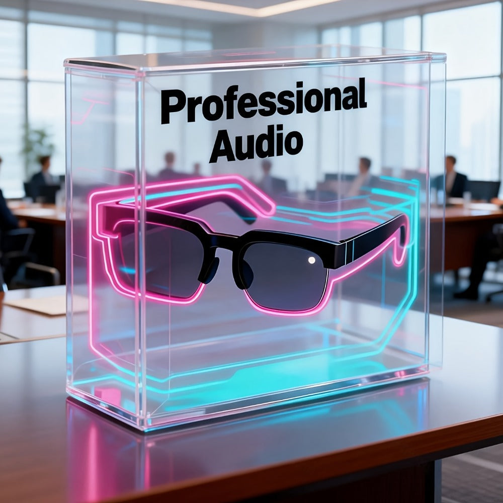 Smart Glasses with Real-Time Translation, Built-In Mic & Speaker, Wireless Bluetooth – Open-Ear Audio, Music & Travel Companion for Tech Lovers