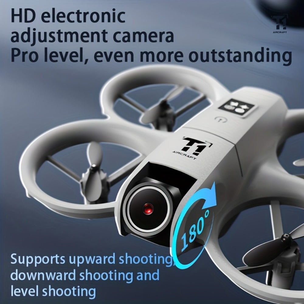 180° Rotating Dual Camera Drone Optical Flow Positioning Gyroscope Stabilization 360° Roll One-Button Takeoff Landing Calibration | Beginner Adult RC Quadcopter Gift for Kids Boys Girls