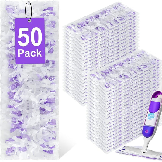 Disposable Mop Pad Refills Compatible with Swiffer PowerMop, 15 or 50 Count