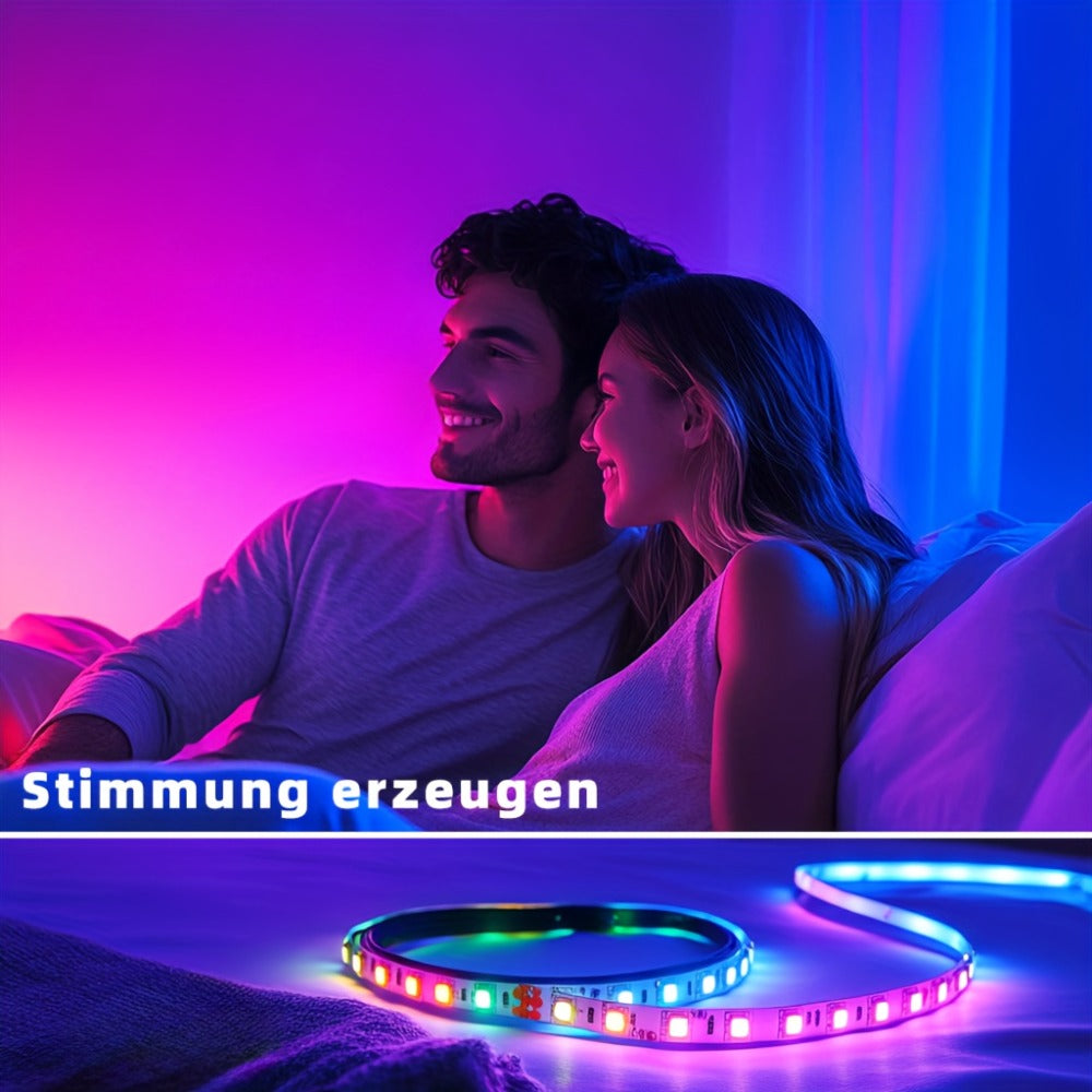 Smart LED Strip Lights for Bedroom 100FT RGB Color Changing – App & Remote Control Home Decor Light Strip for Room Party Thanksgiving Christmas Holiday Decoration & Gifts