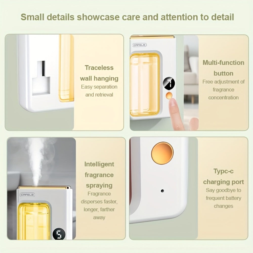 Ultrasonic Essential Oil Diffuser & Humidifier with Auto Shut-Off, Quiet Aromatherapy for Home Bedroom Office – Choose Hilton Gardenia Ocean Shangri-La Encounter Scent Bundle