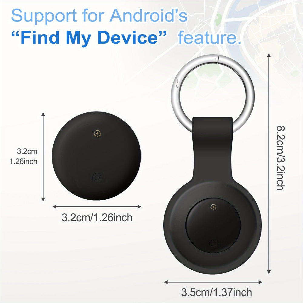 Bluetooth Tracker 4 Pack Google Certified Android Find My Device Find Hub – No Subscription Anti-Lost Tag for Keys Wallet Luggage Bags Pets Cars, Android 9+ Compatible, Family Value Pack Gift