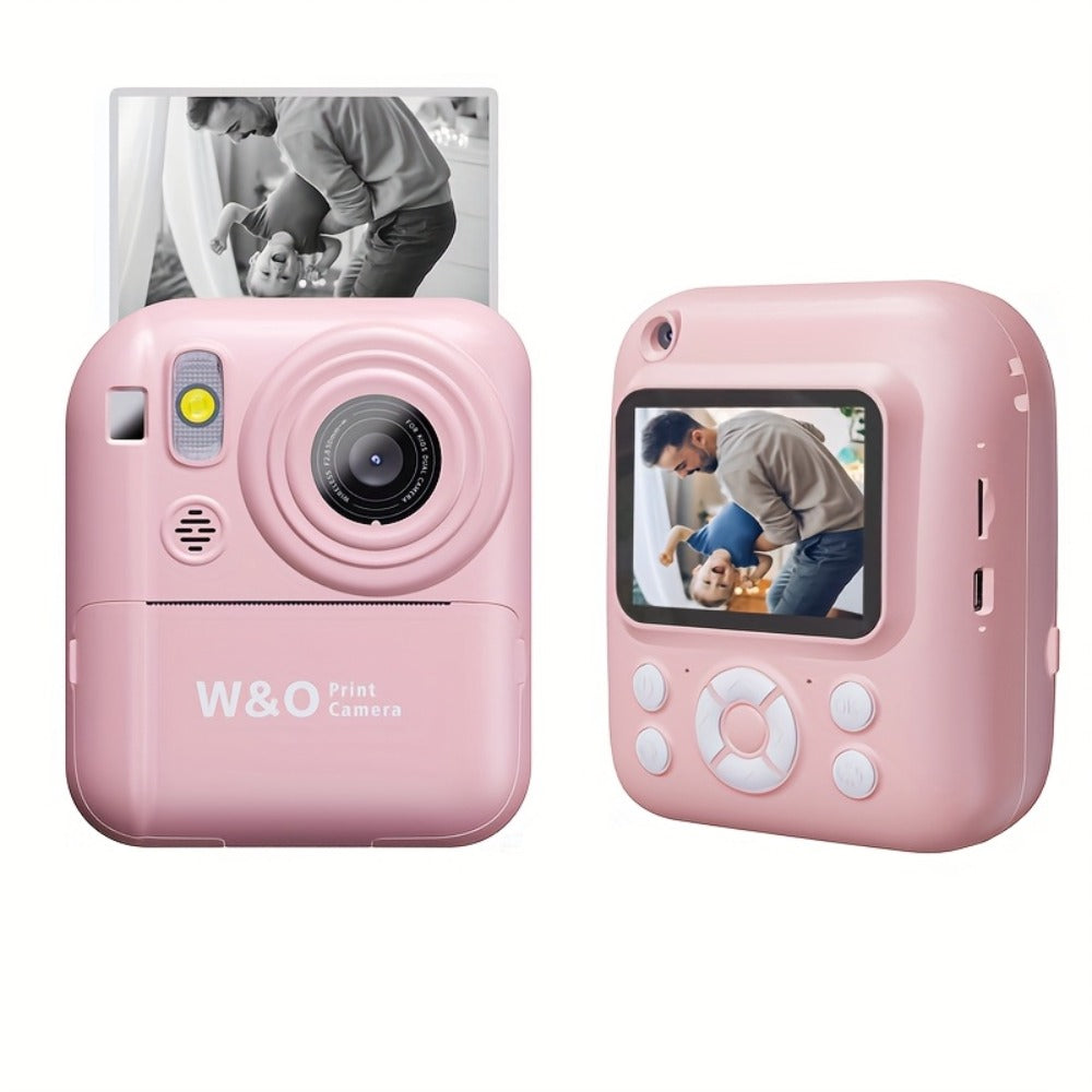 Instant Print Digital Camera for Kids Ages 3-12 – 1080P, 2.4" Screen, 3 Rolls Print Paper & 32GB Card Included, Cute Kids Camera, Perfect Birthday & Holiday Gift for Girls and Boys