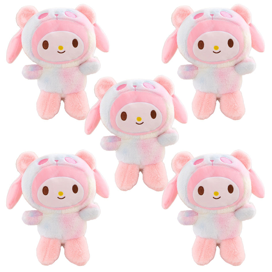 Tie-Dye Character Plush Toy with Four Selectable Styles for Display