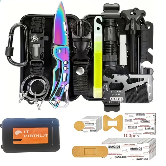 Survival Tool Kit for Camping and Hiking, Combat Box No. 5, 7 or 8