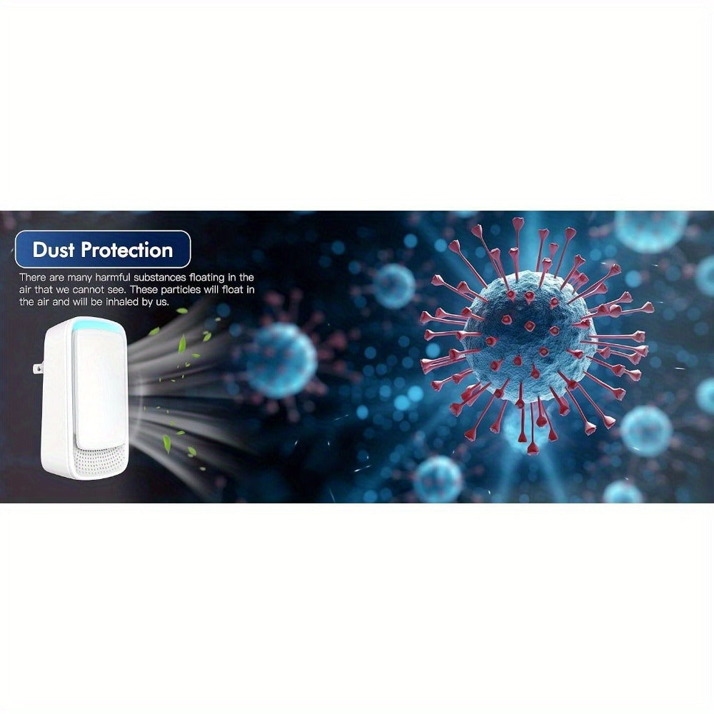 Plug-In Air Purifier Ionic – Filterless & Silent Odor Neutralizer for Home, Pets, Office & Gym, Compact 24/7 Fresh Air, Zero Maintenance, Space-Saving Design, Ideal Gift (2 or 6 Pack)
