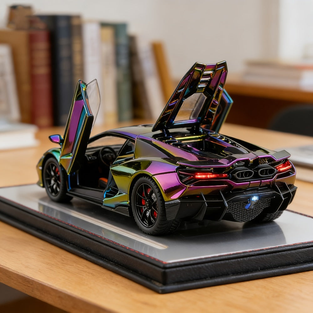 Die-Cast Sports Car Display Model, 1:24 Scale with 8 Style Options