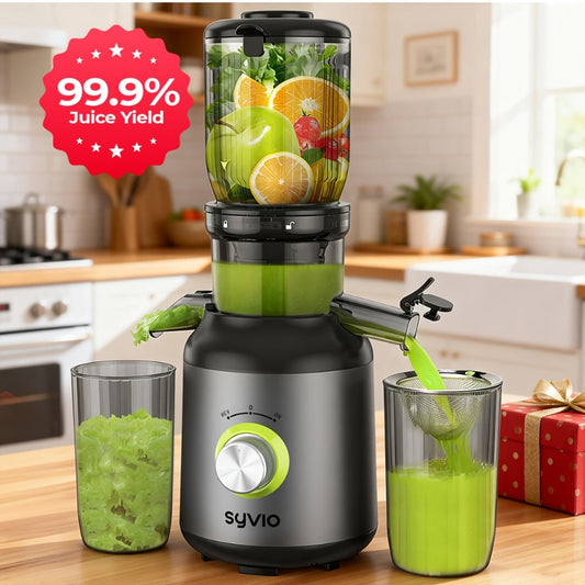 Centrifugal Juicer with 4.3-Inch Feed Chute, 3 Speeds and 3 Strainers