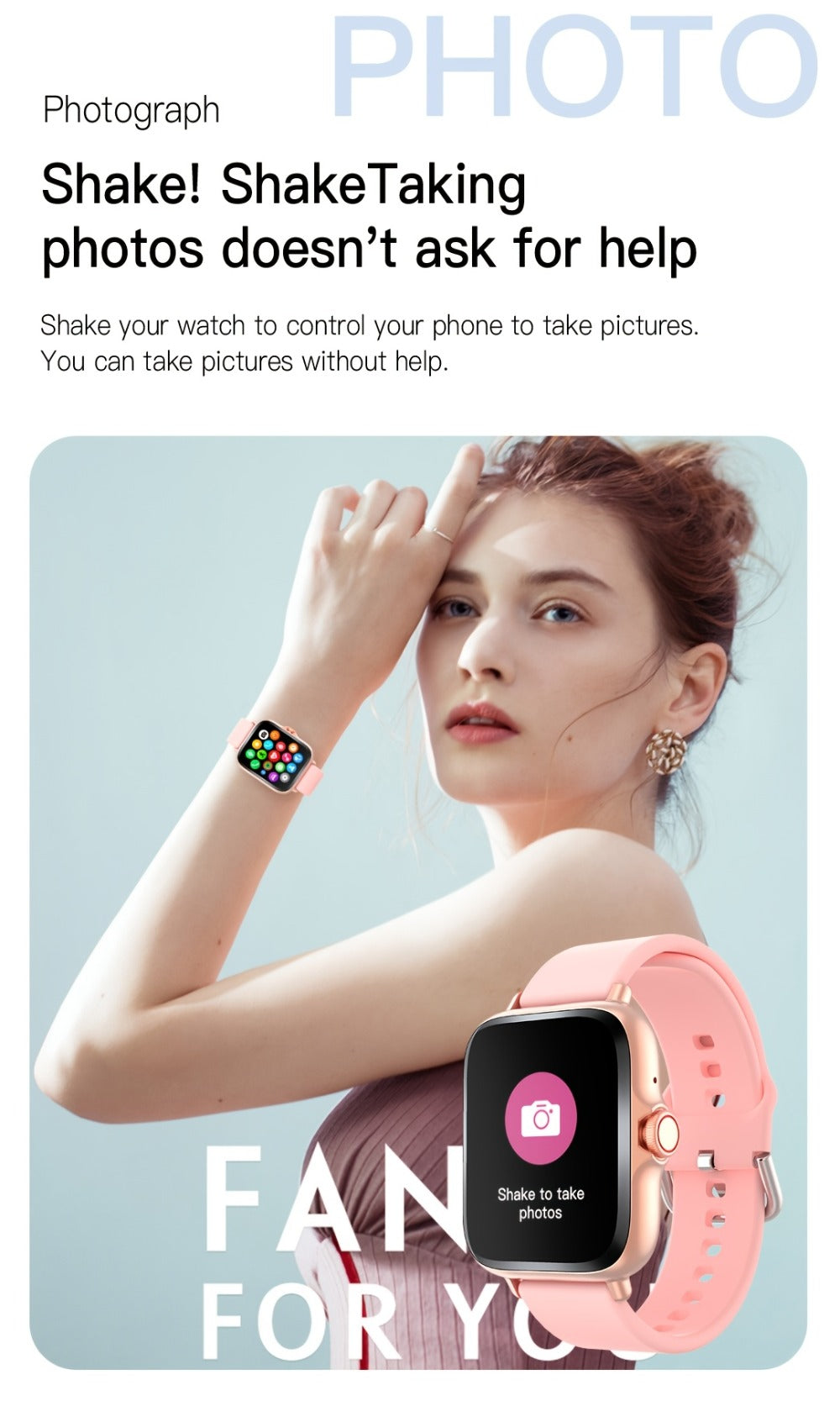 Large Screen Smartwatch with Wireless Calling & Message Alerts, Full Touch HD Display, Heart Rate Blood Oxygen Sleep Stress Monitor, Activity Tracker Multiple Sport Modes, Compatible with iPhone & Android – Black Pink Gold Silver