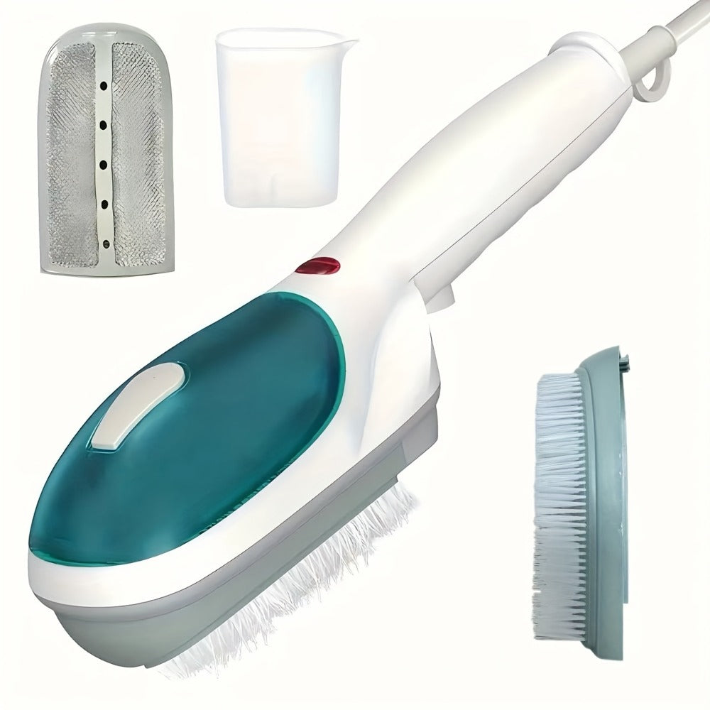 Garment Steamer Handheld Steam Iron Portable Wrinkle Remover Horizontal Vertical Steam Dry Ironing Efficient Heating for Home Office Travel Clothes Green