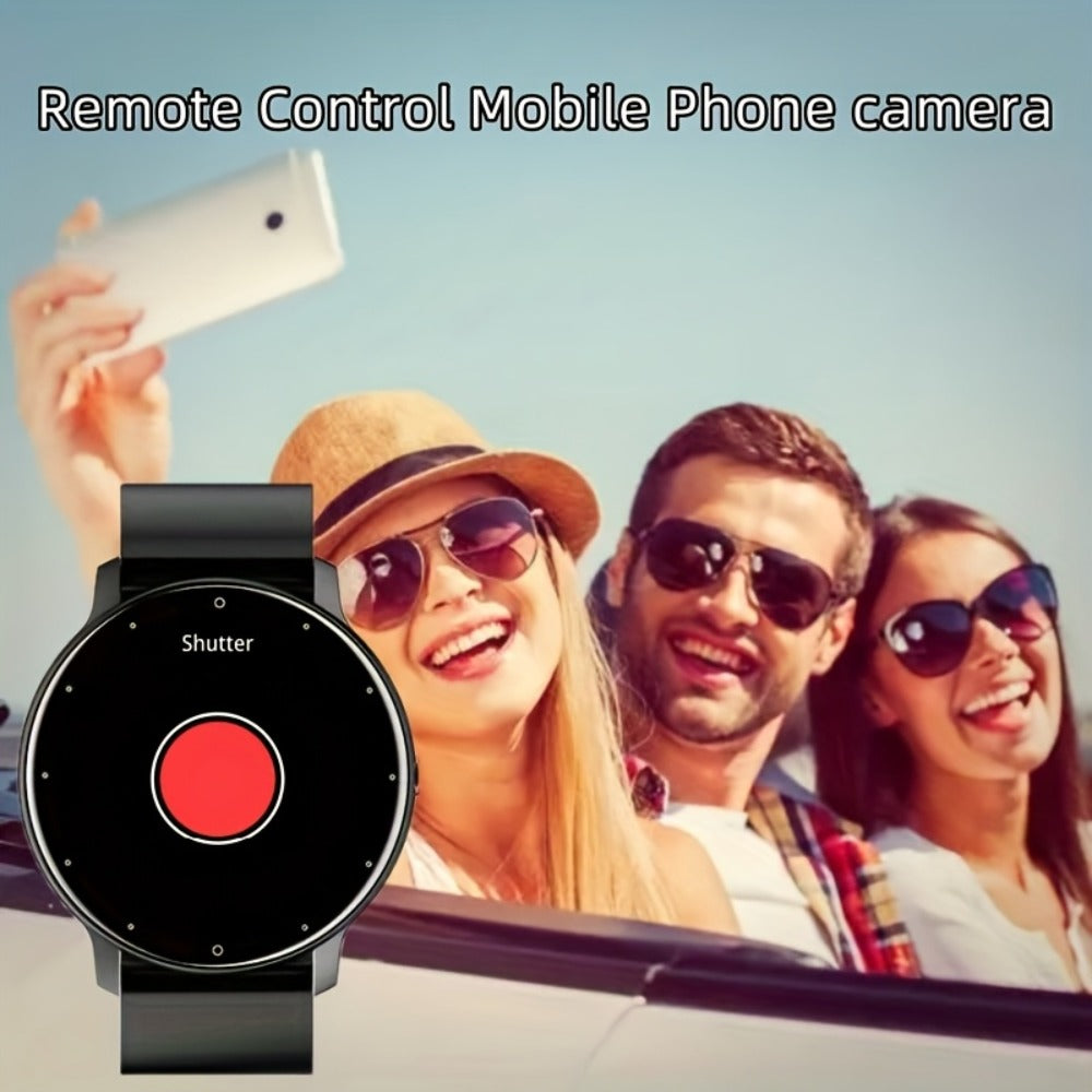 2-Pack Smartwatch with AI Voice Assistant Wireless Calling Sleep Tracker Calorie Step Counter Multi Sport Mode Message Notifications Fitness Health Watch for Men Women – Black Pink Gold Purple