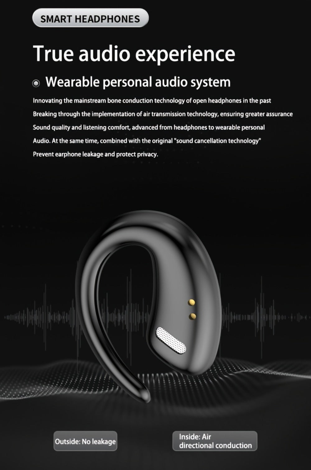 90H Wireless Earphones ENC Noise Cancellation 3D Deep Bass Secure Earhook Sport Running Earbuds Long Battery Life Bluetooth Compatible iOS Android Black White Green