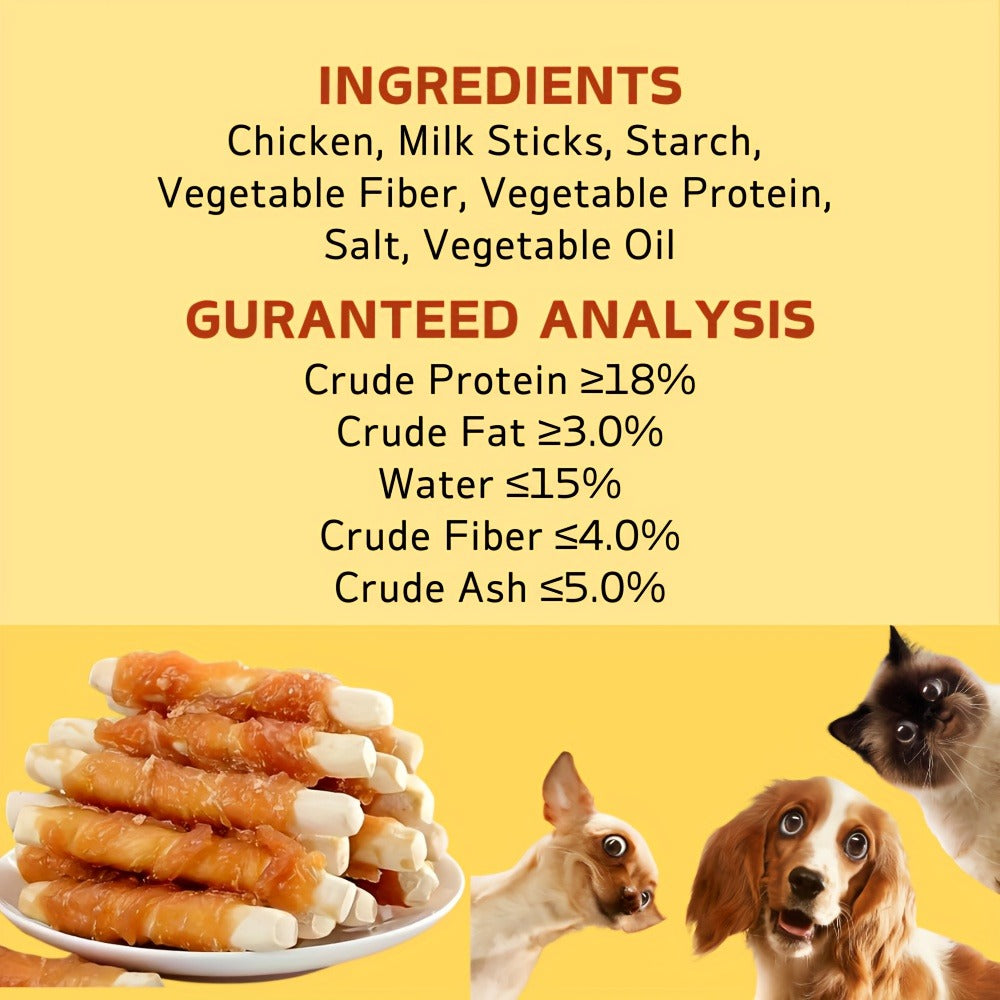 Dog Treats High Protein Training Sticks Chicken Duck Sweet Potato Milk Flavor Healthy Digestible Reward Snacks for Small Medium Large Dogs 200g 400g