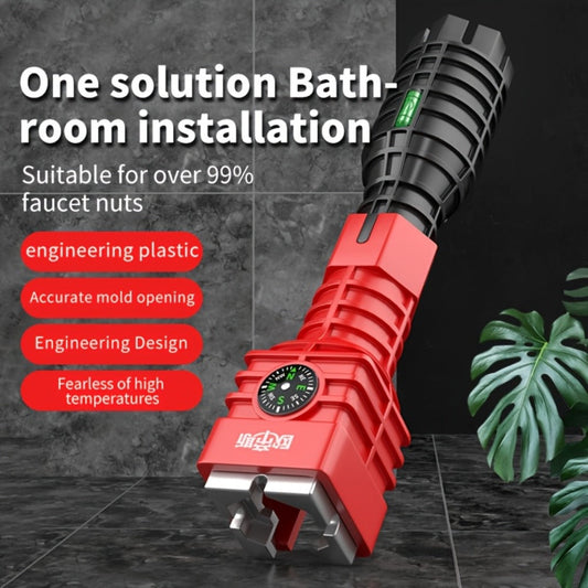 Sink Wrench, 18-in-1 Faucet and Basin Tool for Under-Sink Spaces
