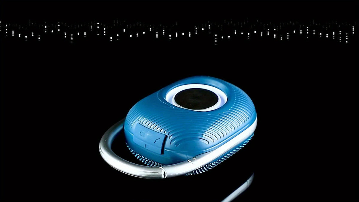 Mini Portable Bluetooth Speaker with LED Lights – Micro SD/TF Card Support, Integrated Latch, Stereo Audio, Compact Wireless Speaker for Home, Outdoor, Travel, Camping, Halloween & Holiday Parties