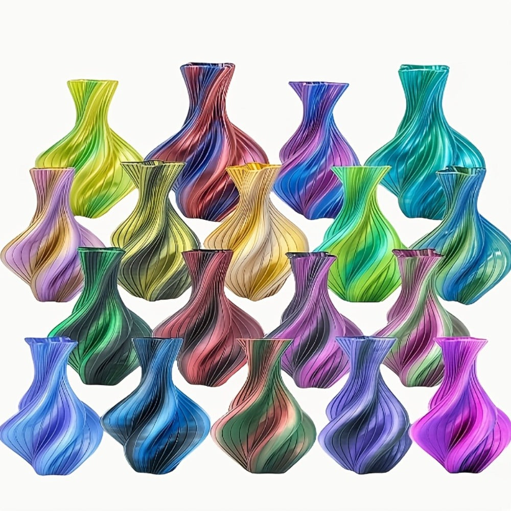 Dual Color PLA Filament 1.75mm 250g Vacuum Packed – Neatly Wound High Precision ±0.02mm Smooth Printing Two-Tone Gradient 3D Printer Filament | Dual Color PLA Spool for FDM 3D Printers Hobby Makers