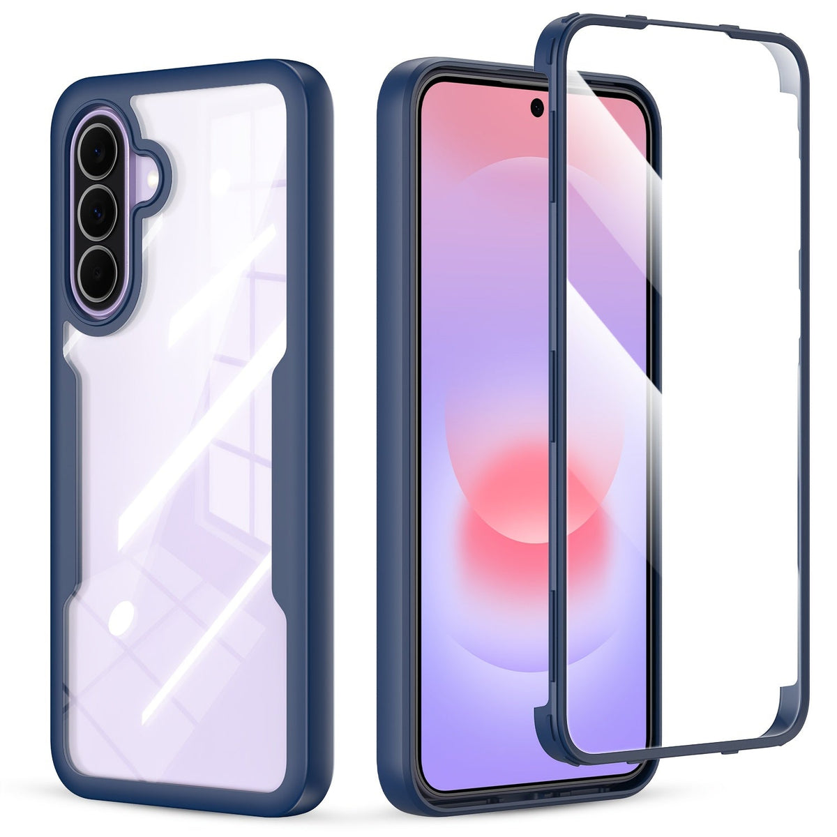 Samsung Galaxy A-Series Rugged Case with Built-In Screen Protector – Full Body Shockproof Phone Cover for Galaxy A15 A16 A17 A36 A37 A56 A57 5G | Heavy Duty Drop Protection