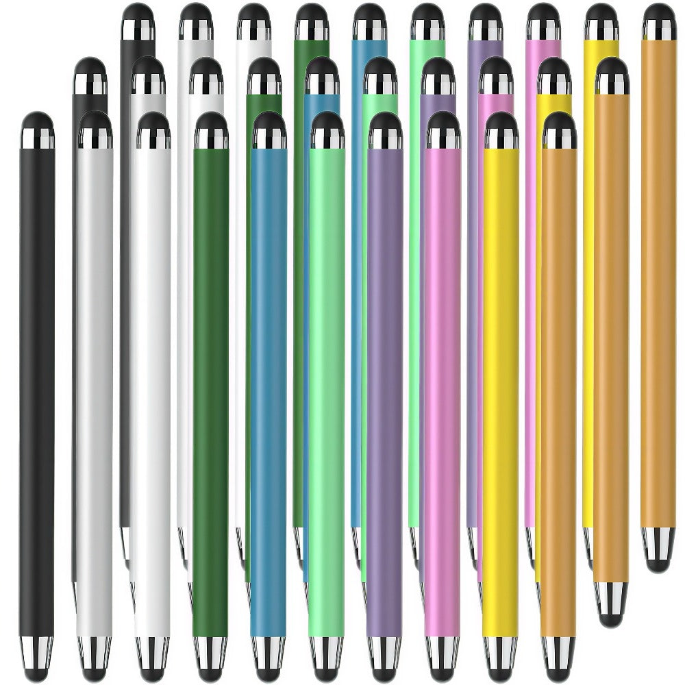 Stylus Pen 30 Pack Universal 2-in-1 Capacitive with 60 Replacement Tips for iPad iPhone Android Samsung Galaxy Tablets Laptops Chromebook All Touch Screens Bold Pastel Classic Combo Colors
