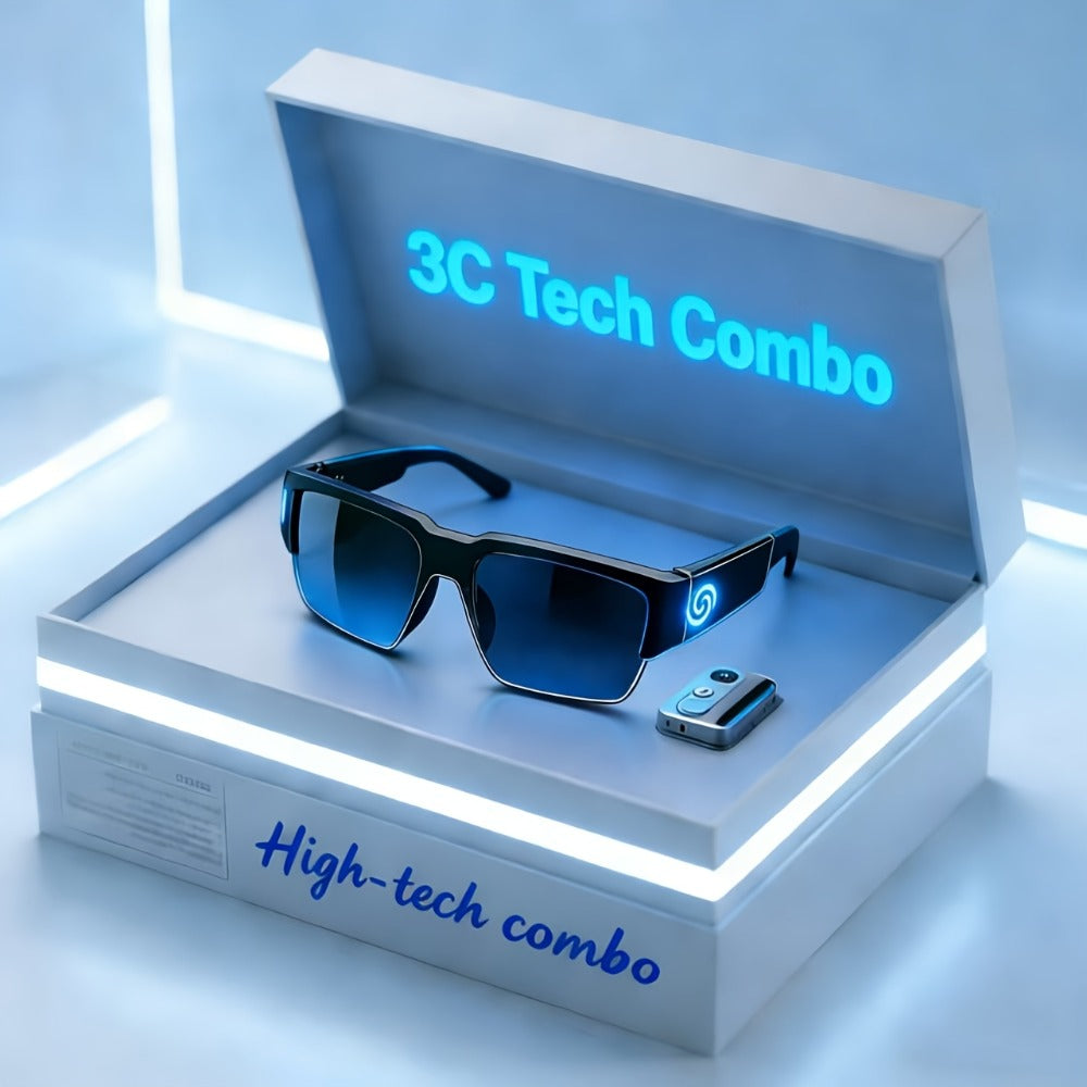 Photochromic Smart Sunglasses AI Real-Time Translation - Bluetooth Music & Calling, Conference Simultaneous Interpreter, Video Recording, Color-Changing Lenses, Advanced & Standard Styles 2026