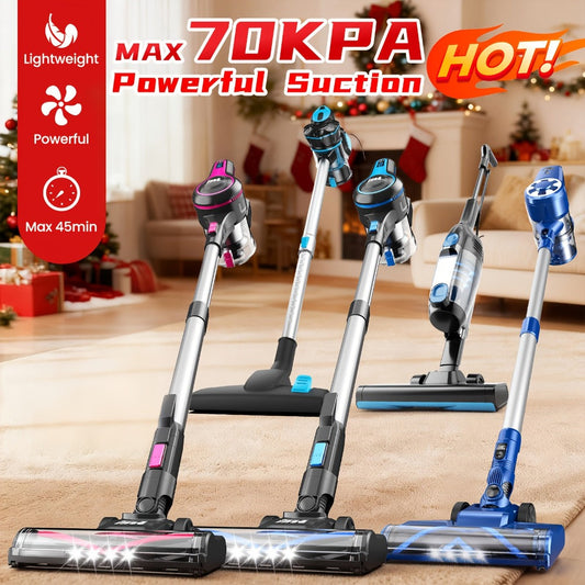 Vacuum Cleaner for Floors & Home with Color Options and Black Wired Model