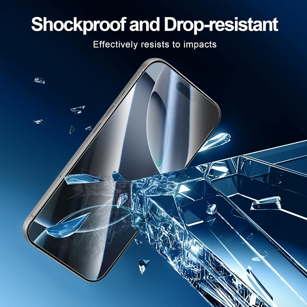 Privacy Screen Protector for iPhone 360° Anti-Peep 9H Tempered Glass – Full Coverage Blue Light Filter, Face ID Compatible, iPhone X XS XR 11 12 13 14 15 16 17 Air Pro Max Plus