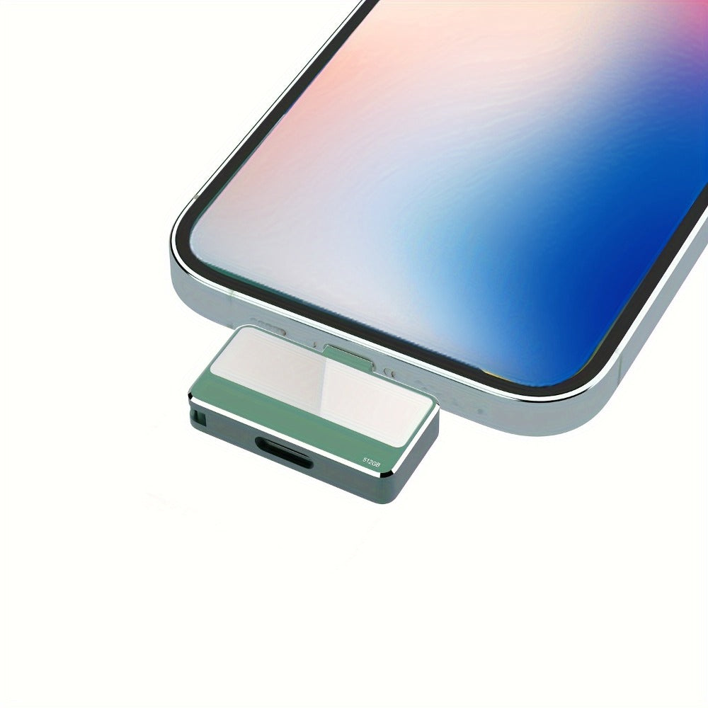 512GB Flash Drive for iPhone 17 16 15 iPad Android Mac – USB-C Photo Stick Thumb Drive External Storage Memory Stick, Plug & Play for USB-C Tablets Computers, No Cloud Needed, Pink Grey